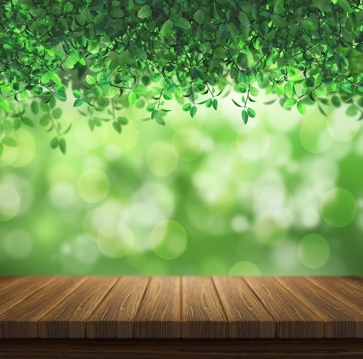 Photo gratuit conception naturelle avec effet bokeh