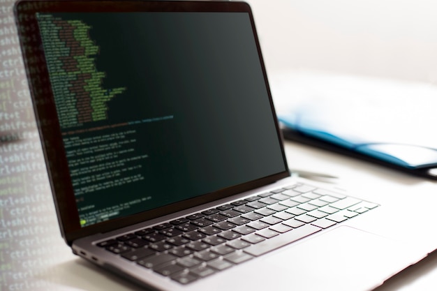 Photo gratuit contexte de programmation avec html
