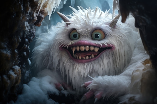 Photo gratuit une créature illustrant le grinch