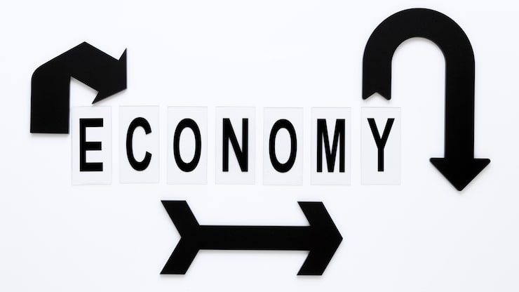 Photo gratuit flèches représentant l'économie