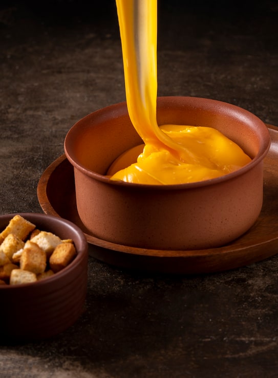 Photo gratuit un fromage fondu délicieux et crémeux