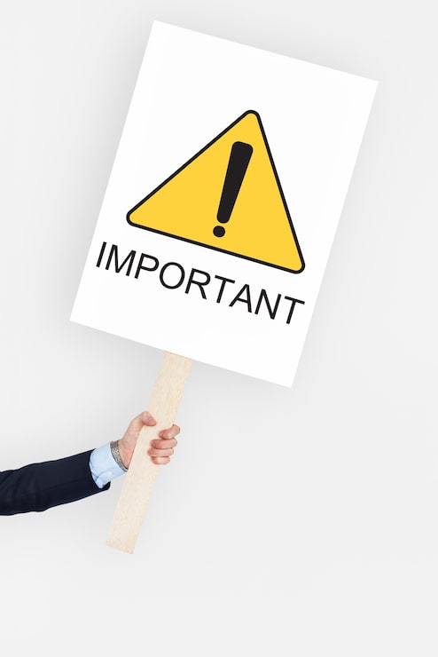 Photo gratuit important attention attention alerte risque arrêt