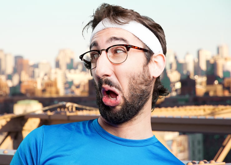 Photo gratuit man.funny sport crazy expression