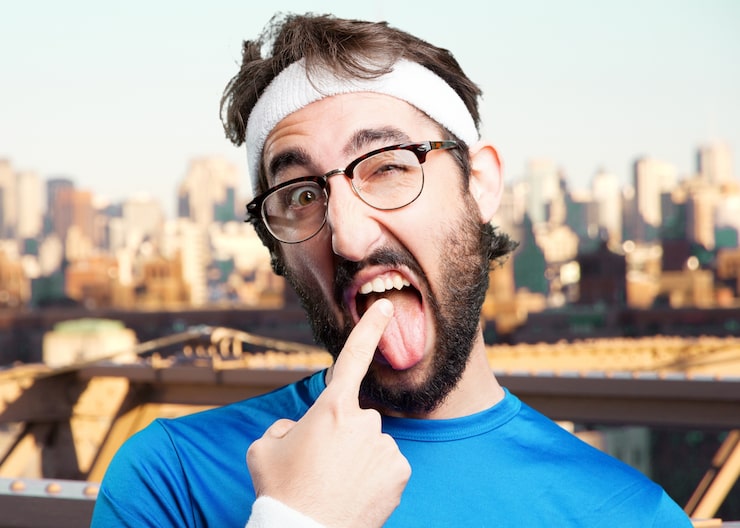 Photo gratuit man.funny sport crazy expression