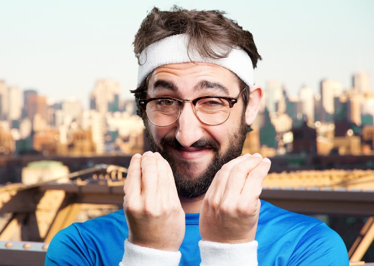 Photo gratuit man.funny sport crazy expression