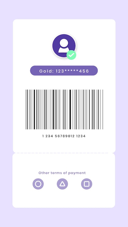 Photo gratuit mon paiement numérique écran code-barres pour smartphone