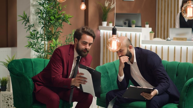 Photo gratuit partenaires commerciaux forgeant des liens