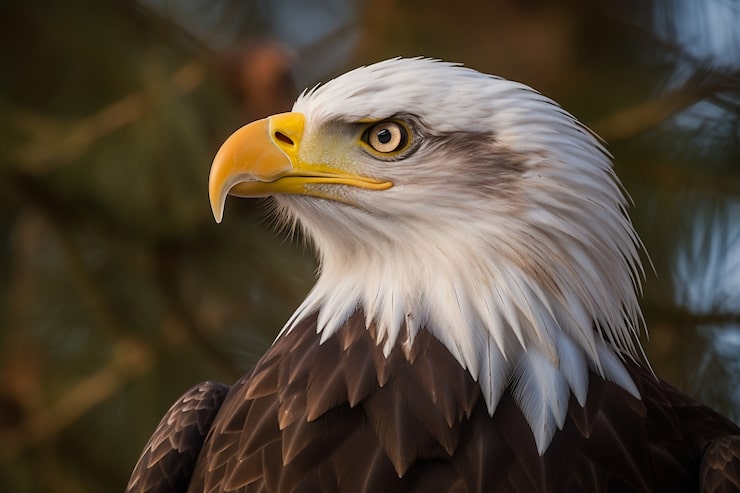 Photo gratuit portrait de l'aigle en gros plan