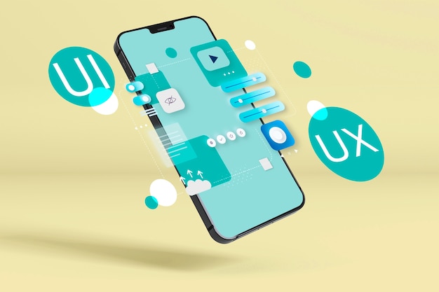 Photo gratuit représentations de l'expérience utilisateur et de la conception de l'interface