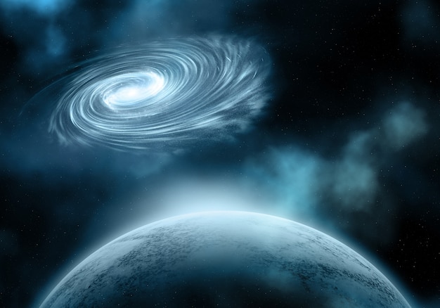 Photo gratuit vue univers
