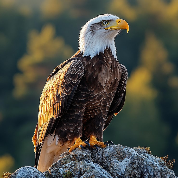 Photo l'aigle à queue blanche est une image de l'oiseau aigle.