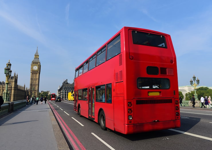 Photo bus rouge à londres, royaume-uni.