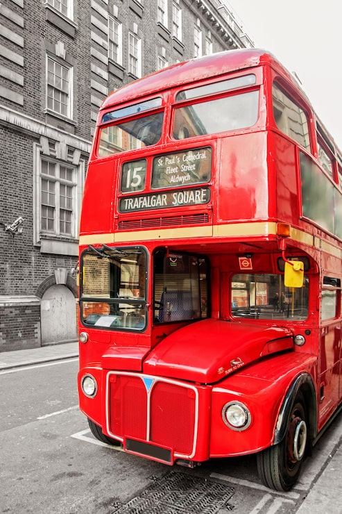 Photo bus rouge à londres