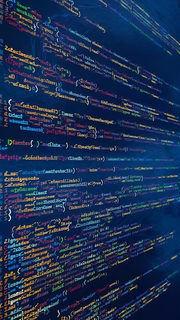 Photo le code du programme informatique