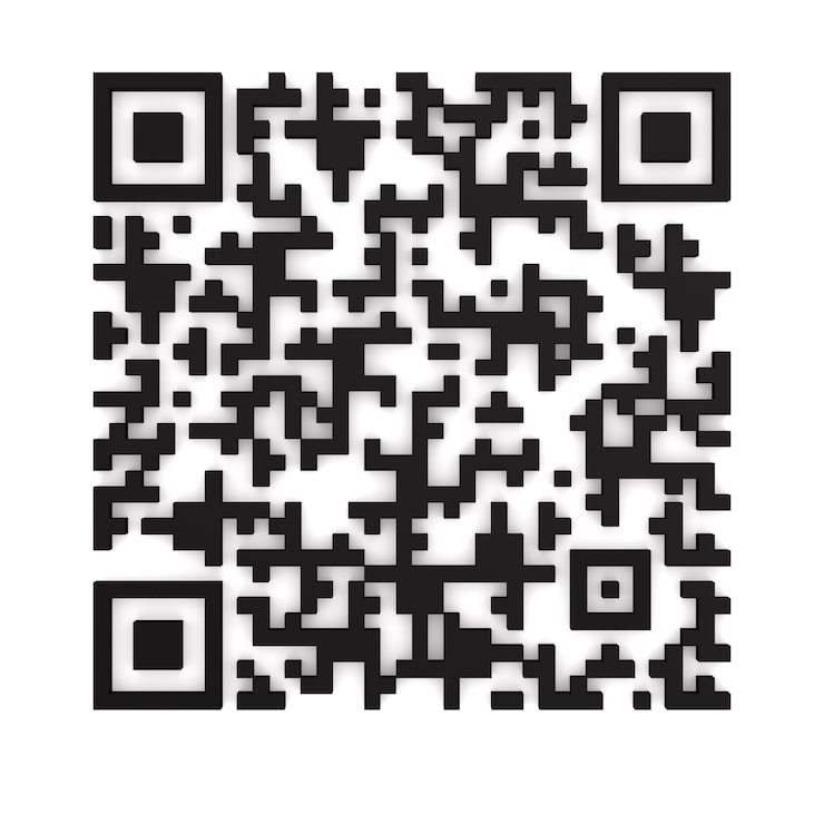 Photo code qr sur blanc.