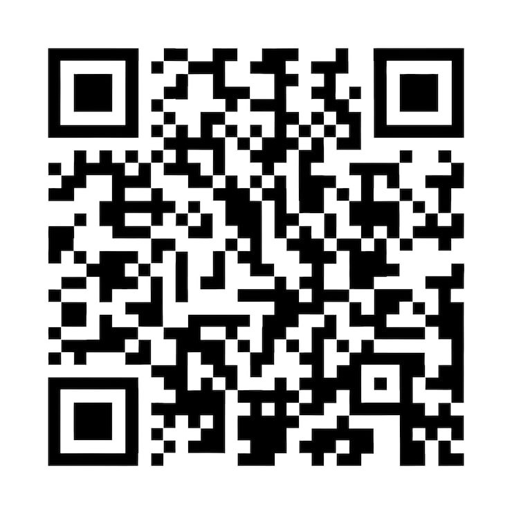 Photo code qr noir et blanc isolé