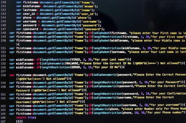 Photo desktop source code et wallpaper by computer langage avec codage et programmation.