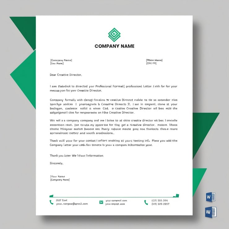 Photo un document vert et blanc qui indique les services financiers
