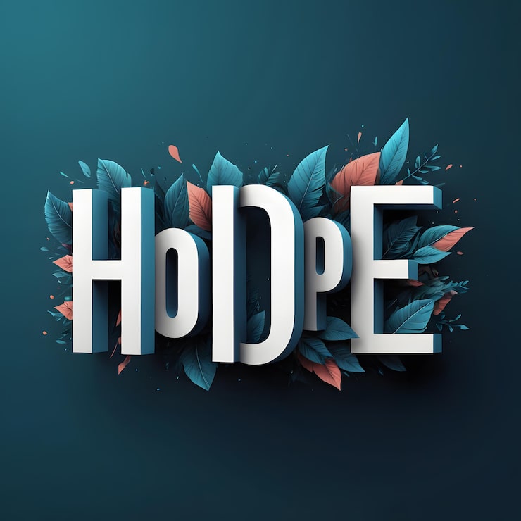 Photo effets de texte audacieux époustouflants pour hope des conceptions dynamiques et audacieuses pour l'inspiration