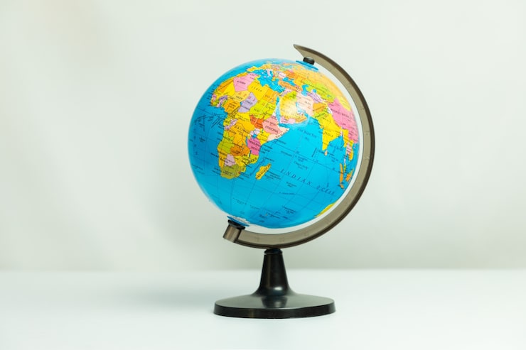 Photo globe de table isolé sur blanc
