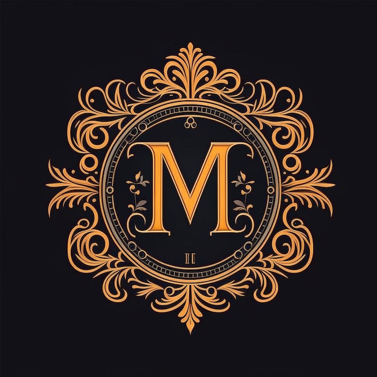 Photo modèle de conception du logo de la lettre initiale m