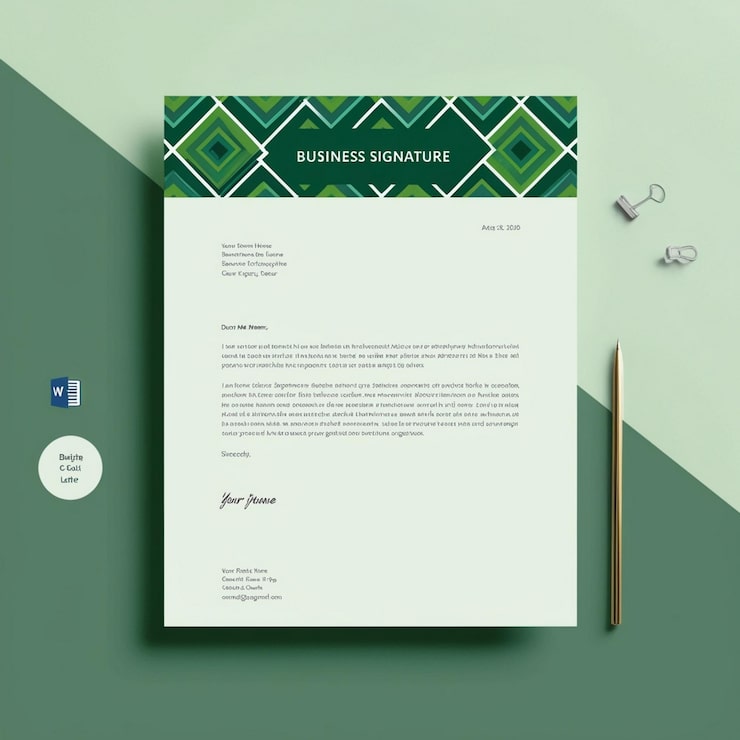 Photo un morceau de papier vert et blanc avec un fond vert avec une lettre dessus