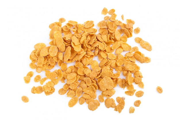 Foto cornflakes sortiment isolert