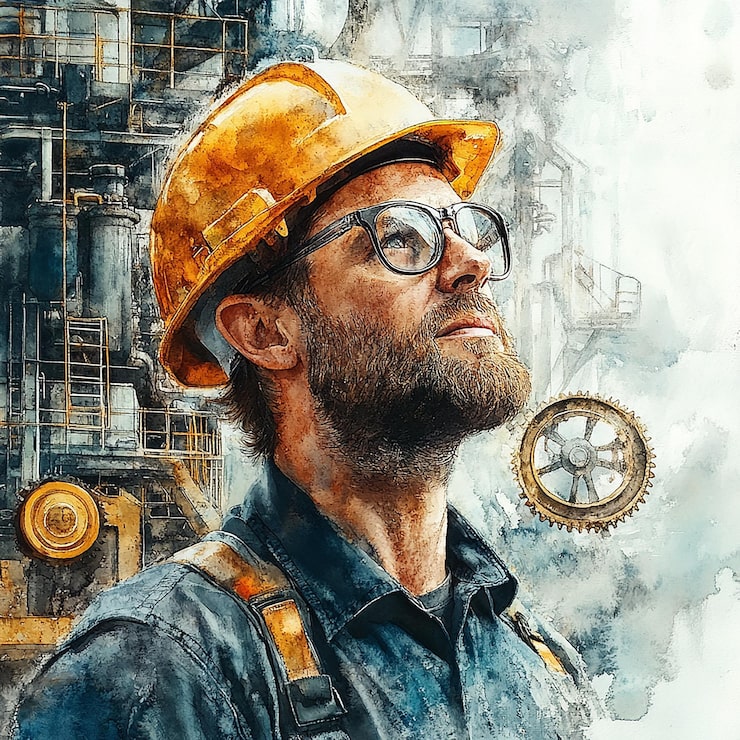Foto fotografering av akvarell maskiningeniør clipart