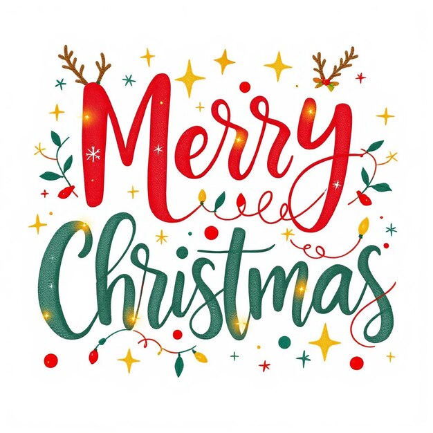 Foto god jul typografi design