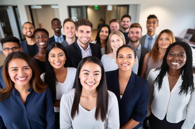 Foto hyggelig multikulturelt gruppebilde
