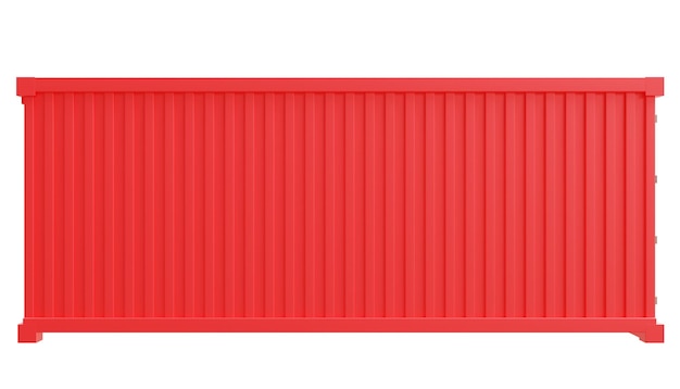 Foto lastcontainer isolert på hvit transparent