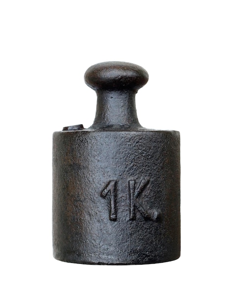 Foto vektlodd ett kilogram