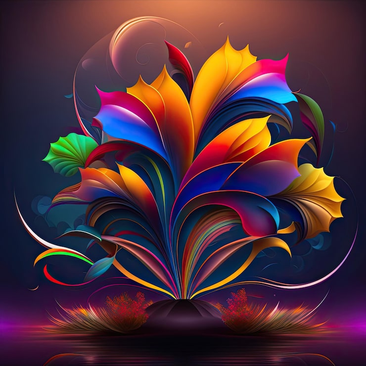 Foto abstrakt blomsterdesign
