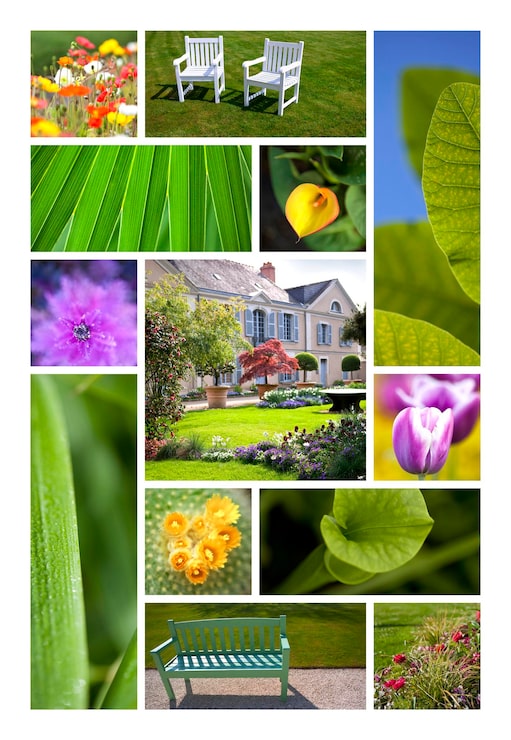 Bild bilder av våren collage