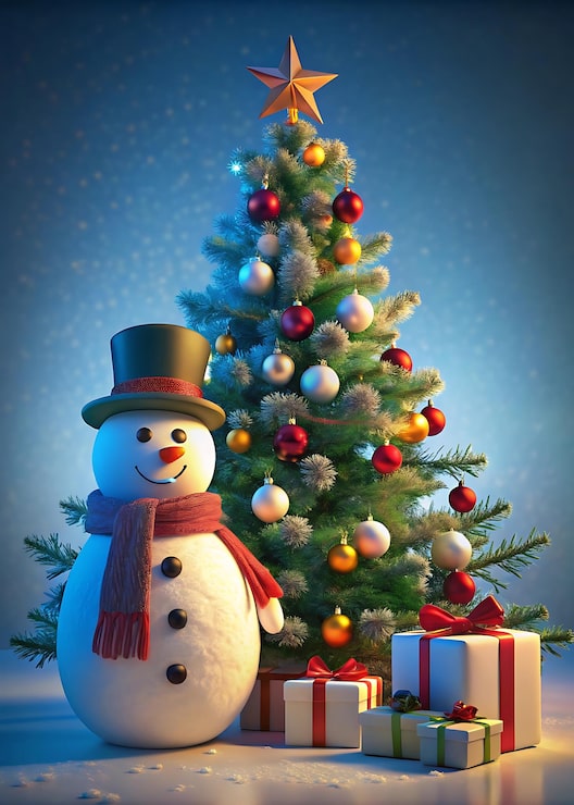 Foto festlig snemandbannerdesign julemand vintertema julemandbannerdisplay