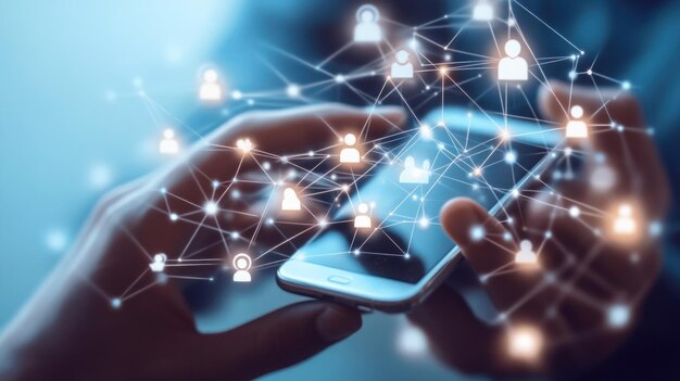 Foto smartphone og forbindelser