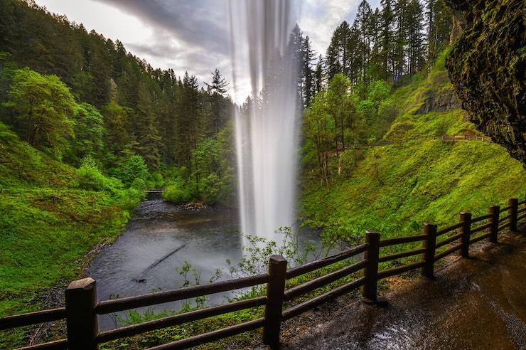 Bild south falls i silver falls state park oregon
