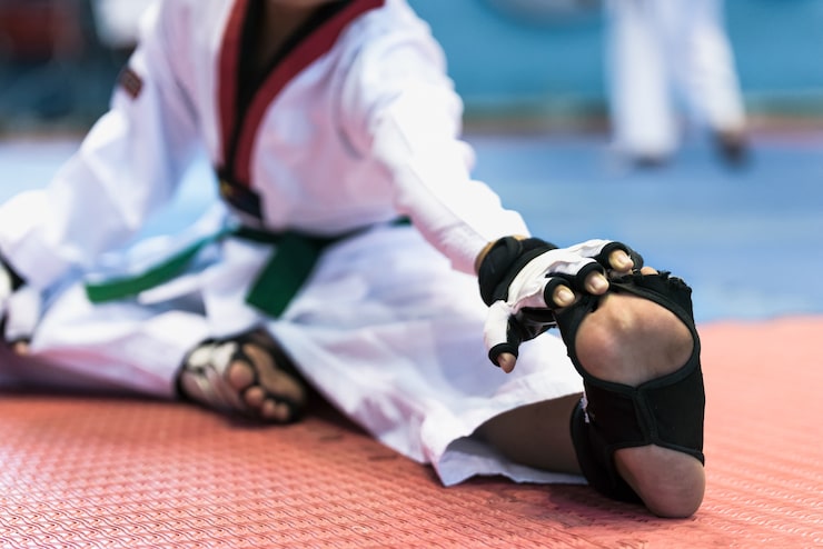 Foto taekwondo børn atleter.