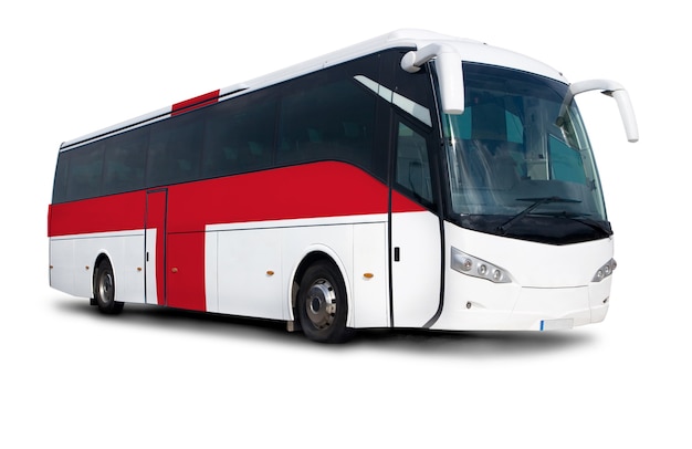 Foto bus met engelse vlag
