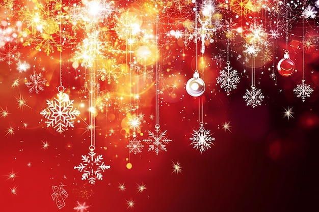 Photo クリスマスの祭りの背景