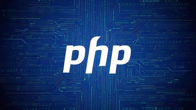 Foto php-programmeringscode abstracte technologische achtergrond