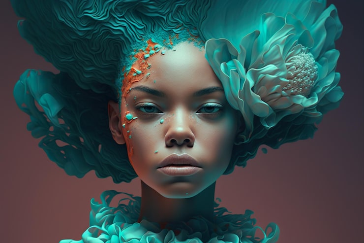 Photo secret garden 花は保護された環境で咲き、母性愛の反映 ai generated