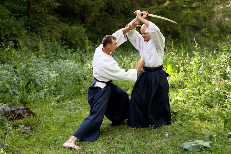 Foto training vechtsport aikido