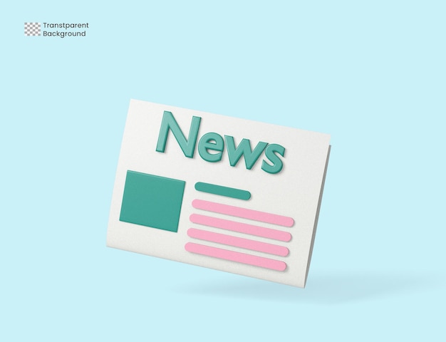 PSD 3d avis illustrasjon
