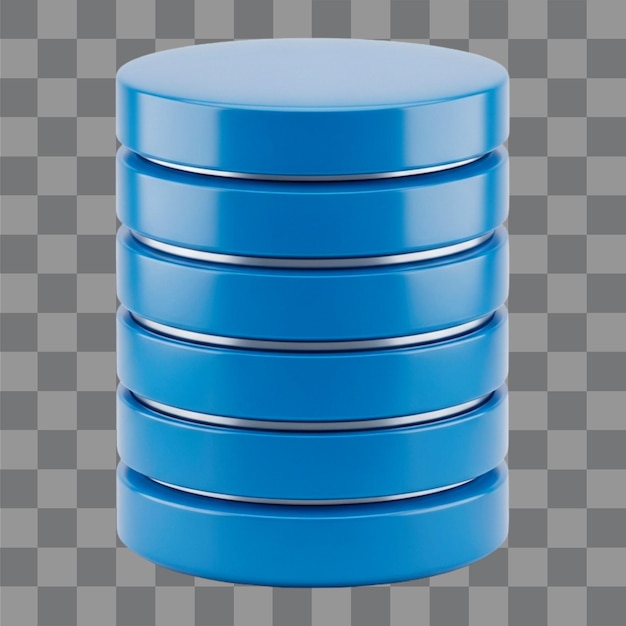 PSD 3d database icoon