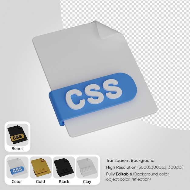 PSD 3d-fil css