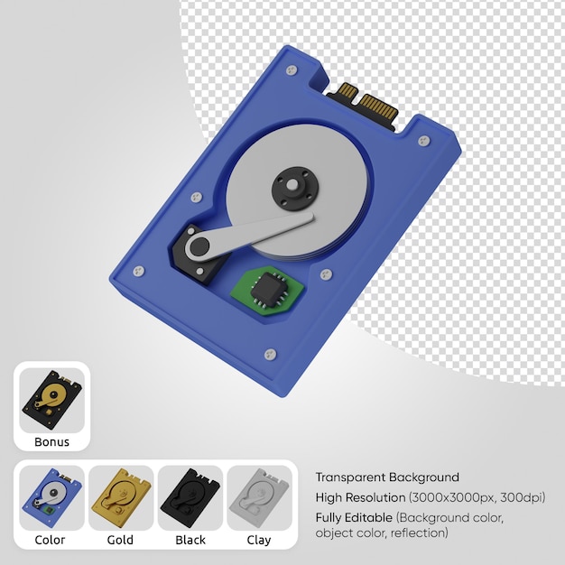 PSD 3d hårddisk