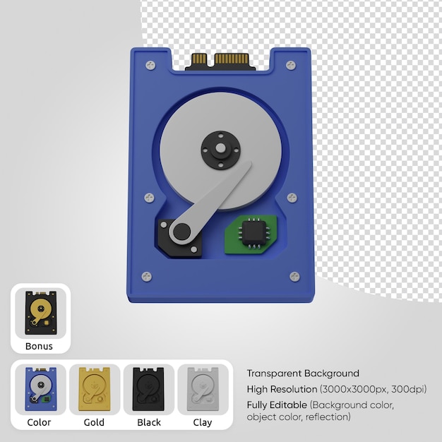 PSD 3d hårddisk