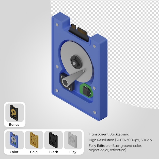 PSD 3d hårddisk