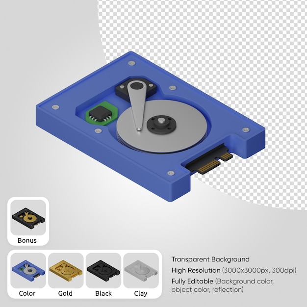 PSD 3d hårddisk